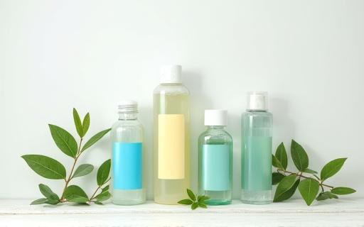 A collection of biodegradable car detailing product bottles.